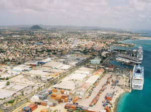 Current View of Oranjestad Port