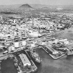 Old picture Oranjestad harbor